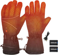 Govllfoz heated gloves front view showing instant warmth for cold outdoor tasks