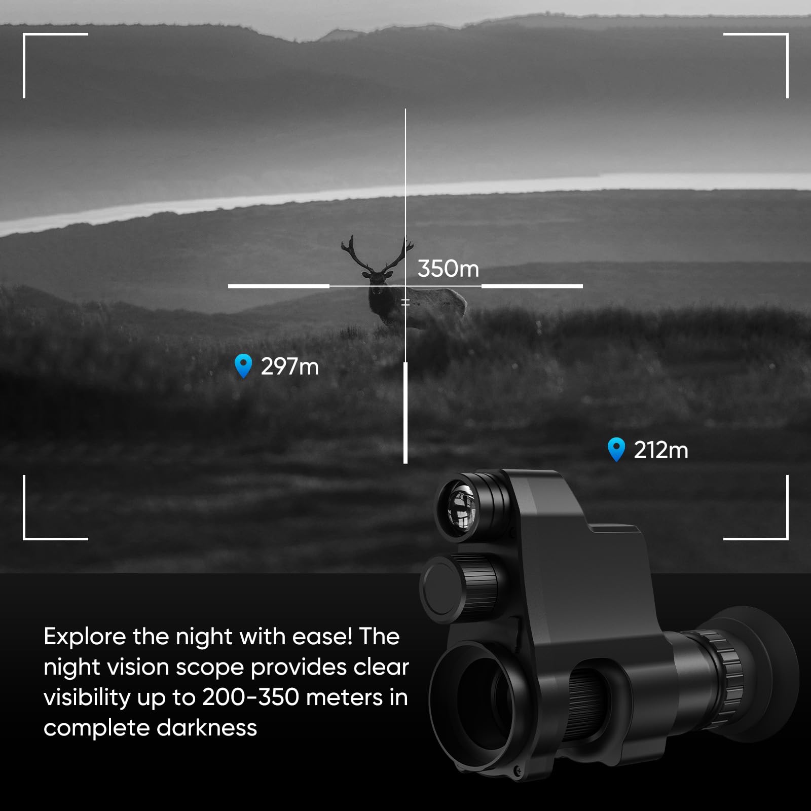 Goyojo Night Vision Scope supports day color view and night imaging for versatility