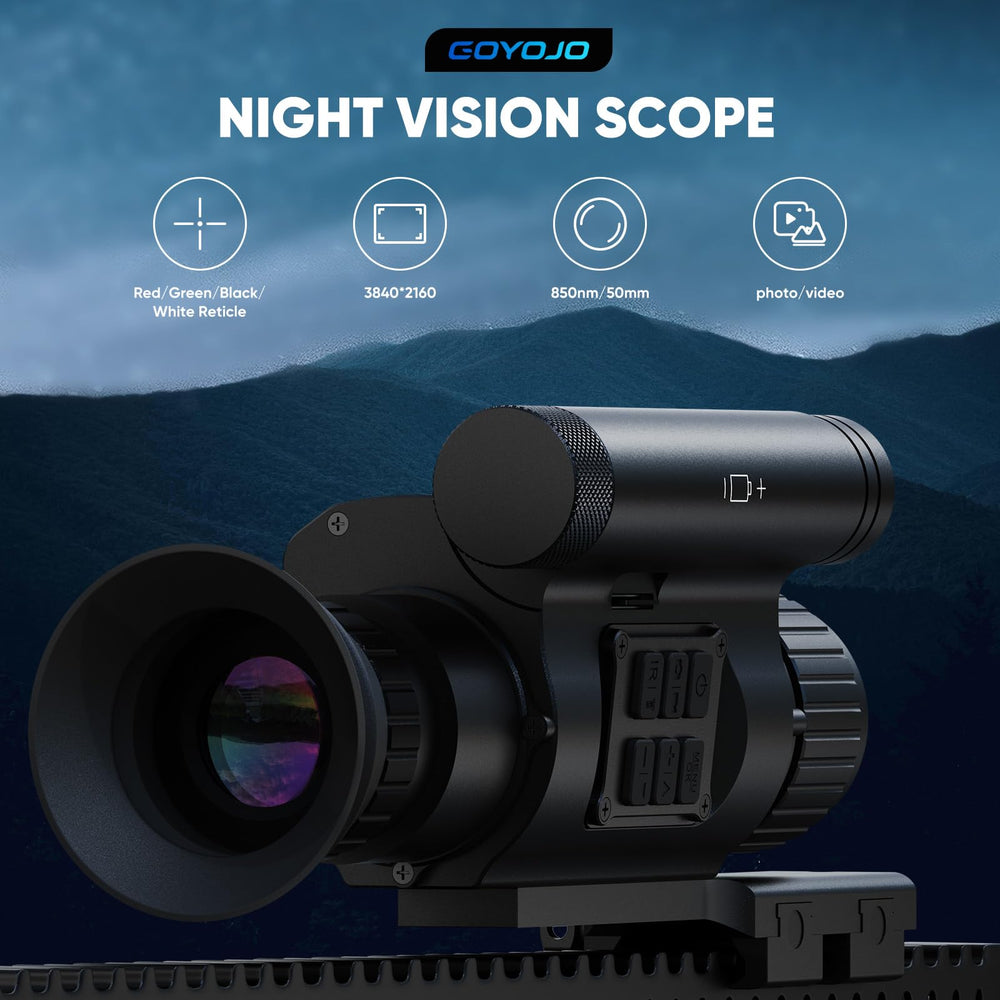 GOYOJO Night Vision Scope digital display close-up demonstrates crisp OLED clarity.