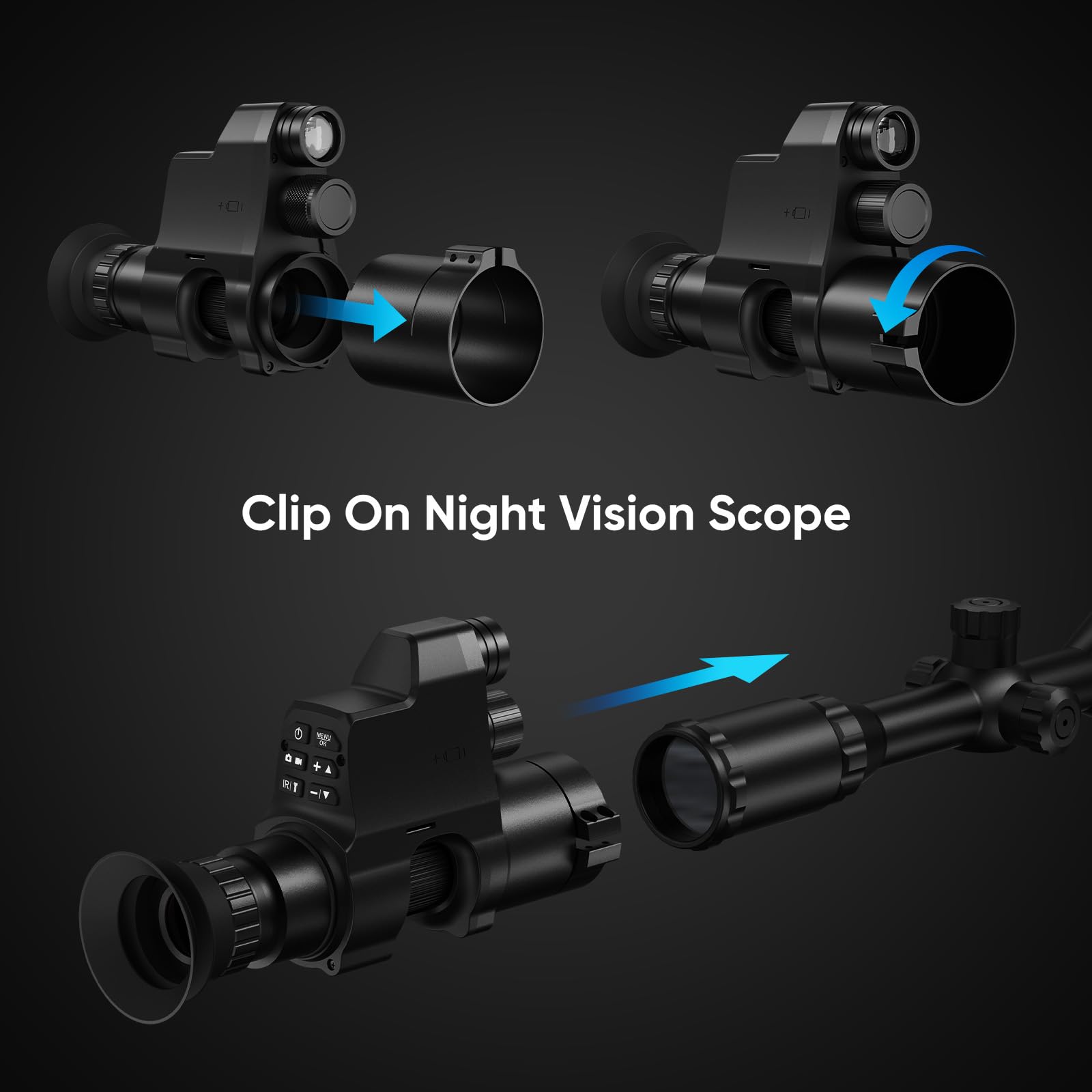 Goyojo Night Vision Scope with 850nm IR illuminator for reliable low-light performance
