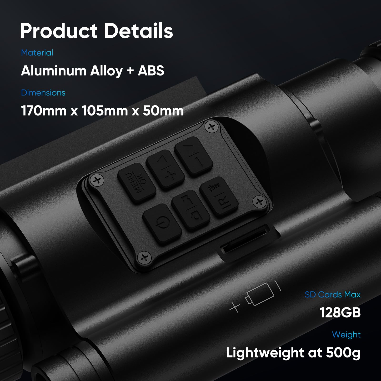 GOYOJO Night Vision Scope night use is suited for camping and hunting scenarios.