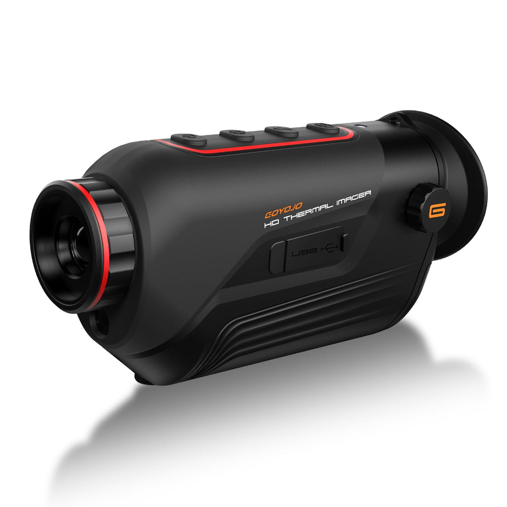GOYOJO thermal monocular close-up shows crisp imaging for wildlife detection.