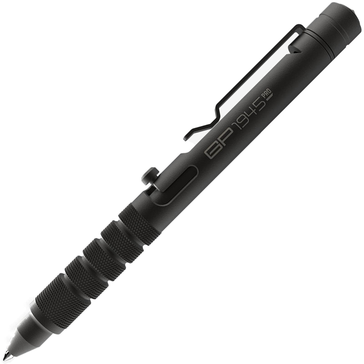 GPCA 1945 Pro bolt-action pen jet-black aluminum for durable everyday writing