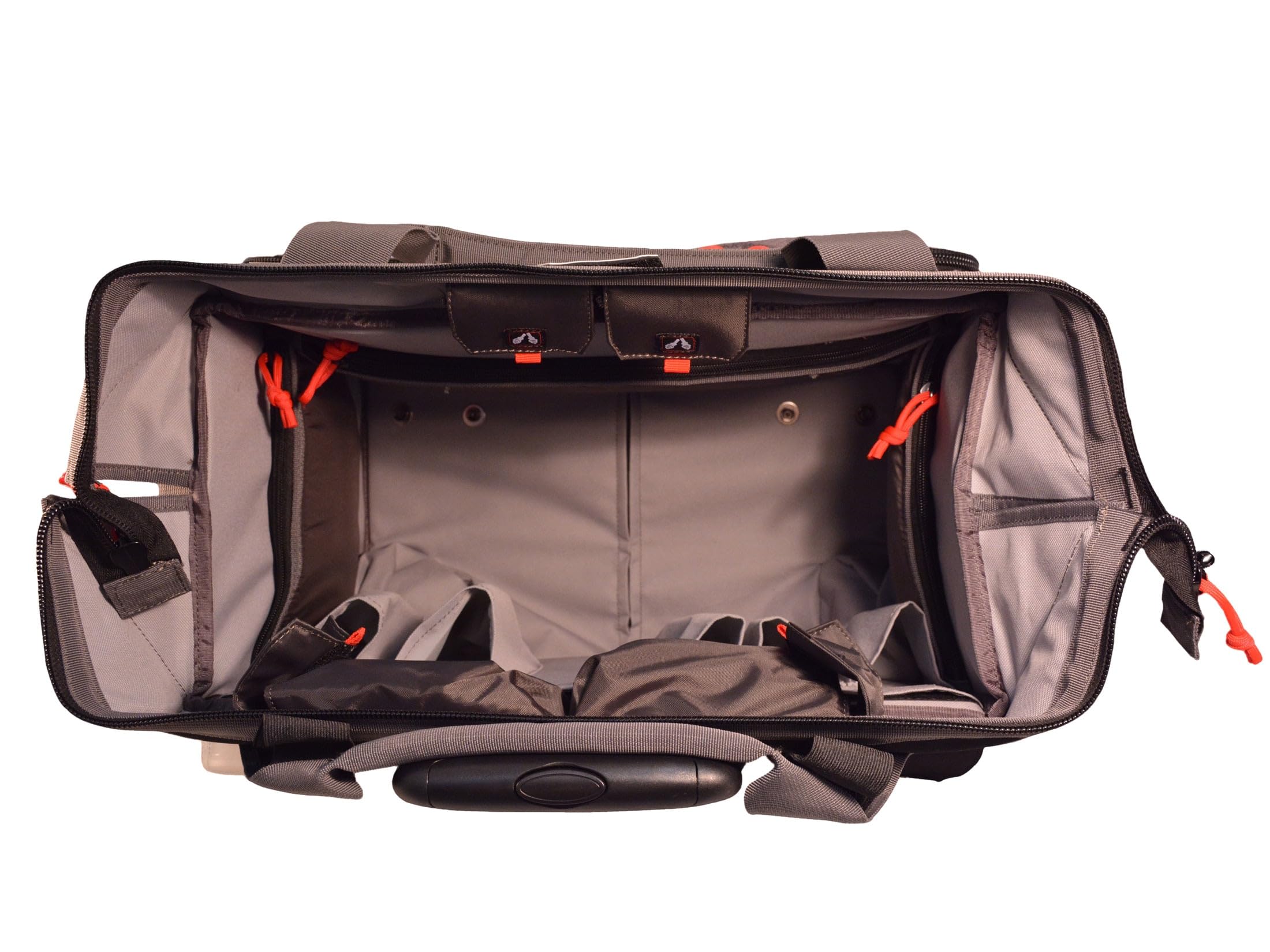 G.P.S. bag includes lockable zippers for added security during travel.