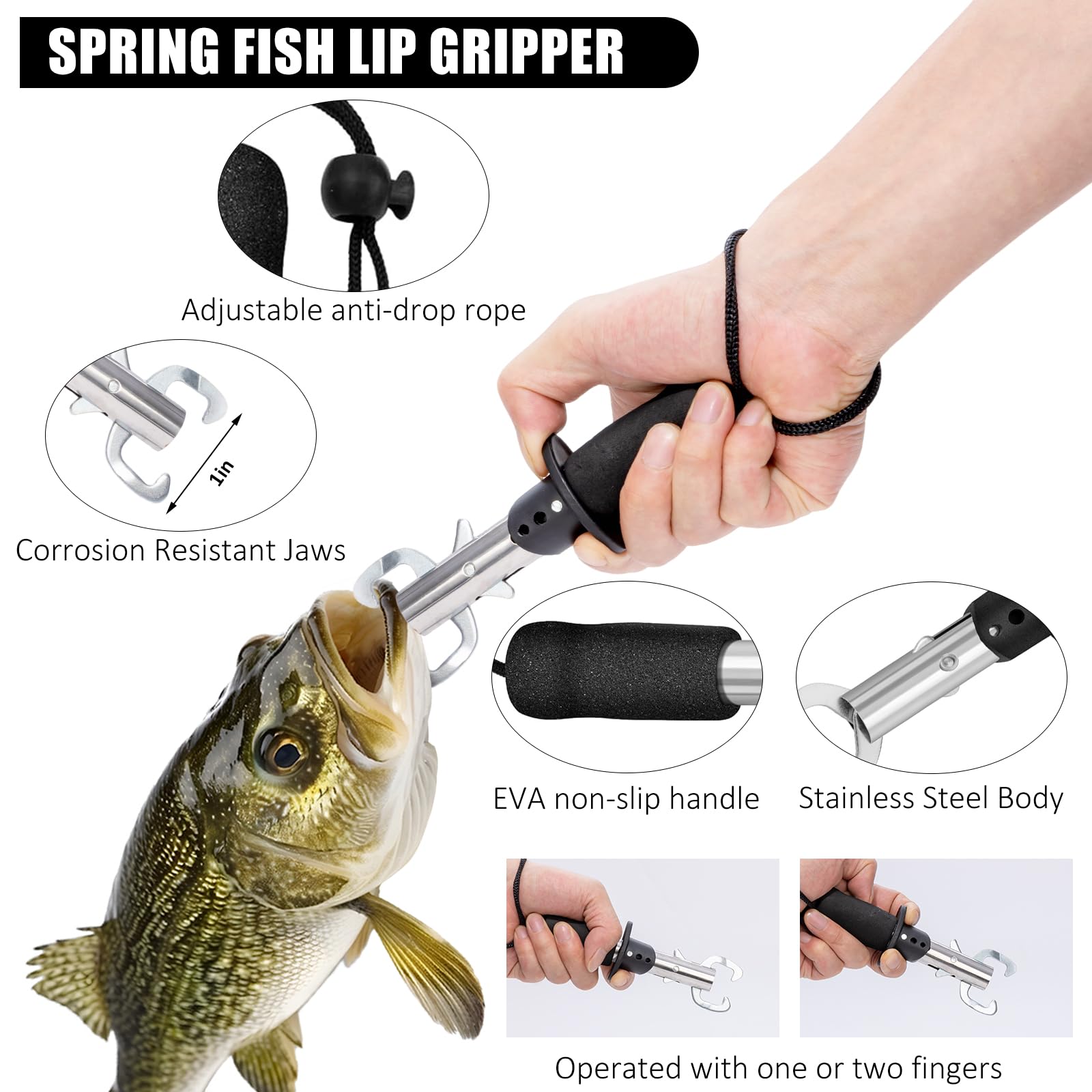 Spring lip gripper and anti-slip gloves included in GPUSFAK kit