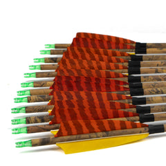 GQT 4-inch turkey feathers fletching stabilizes arrow flight.