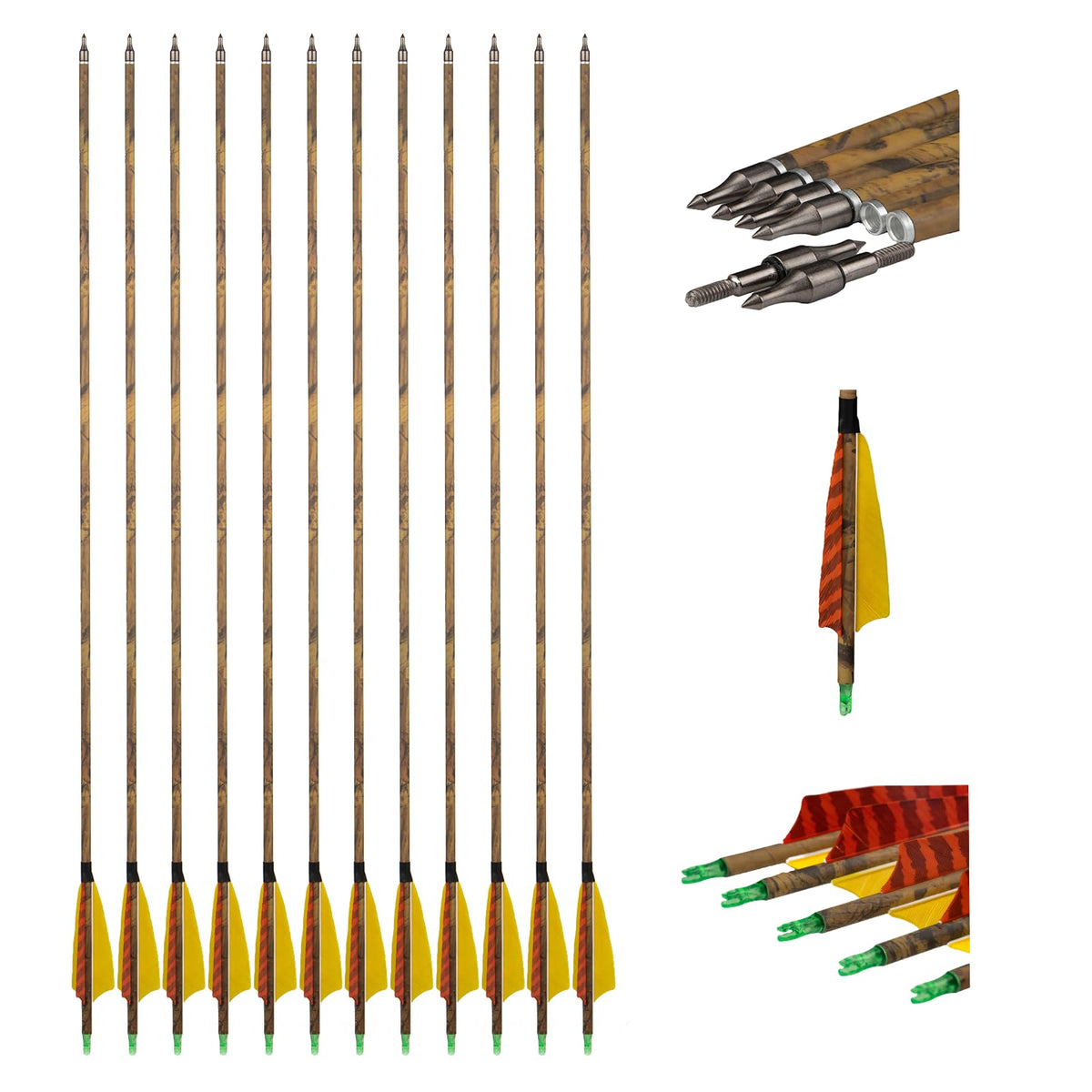 GQT carbon arrows packaging ready for target practice.