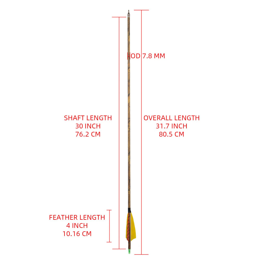 GQT 30-inch carbon arrow shaft close-up for consistent flight.