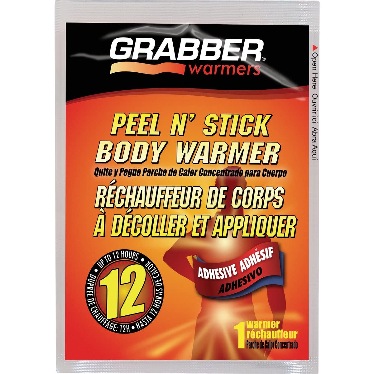 Grabber AWES Body Warmer after opening package for instant warmth.