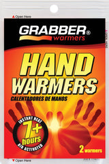 Grabber hand warmers display box keeps cold-weather warmth within reach.