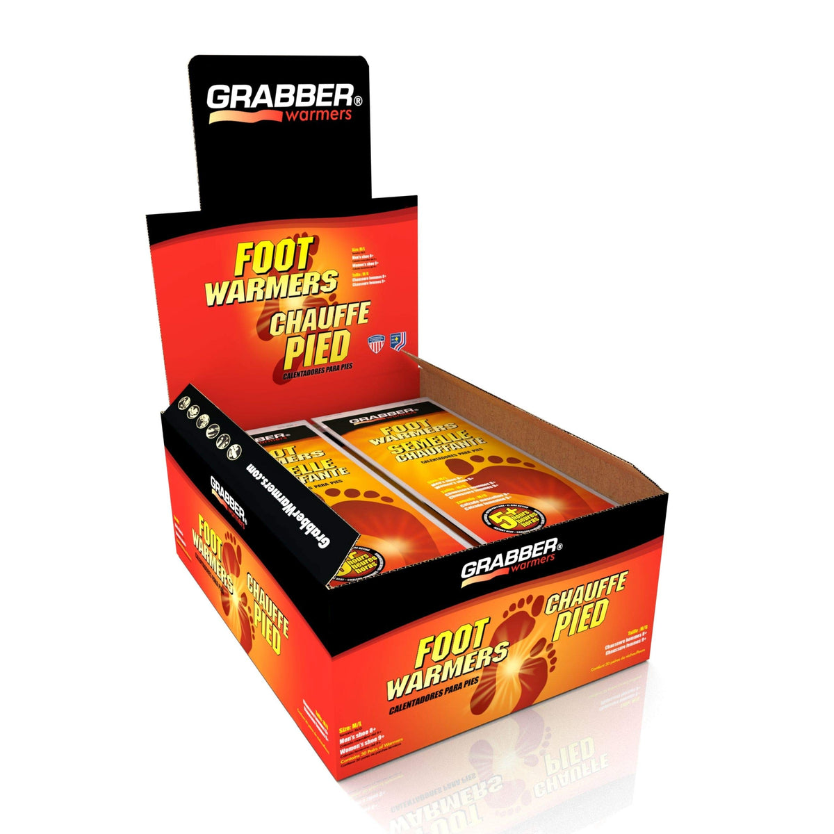Grabber Insole Warmers 30-pair pack ready for cold days and outdoor use