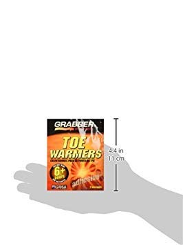Grabber Toe Warmers made-in-usa badge spotlights domestic materials and safety-conscious production.