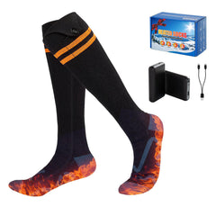 Graciadeco heated socks with secure battery pocket for stable outdoor warmth.