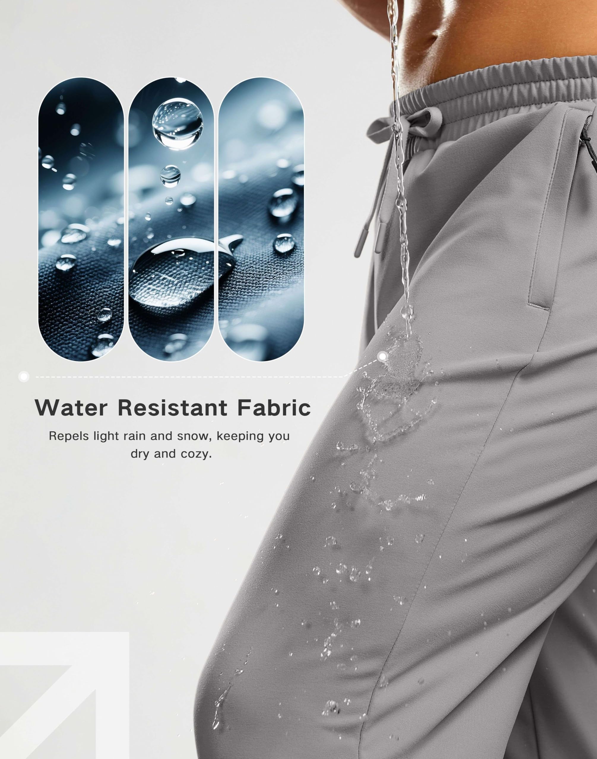 G Gradual elastic waist drawstring pants offer customizable, snug fit