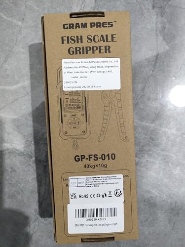 Gift-ready GRAM PRES fishing scale for men and anglers