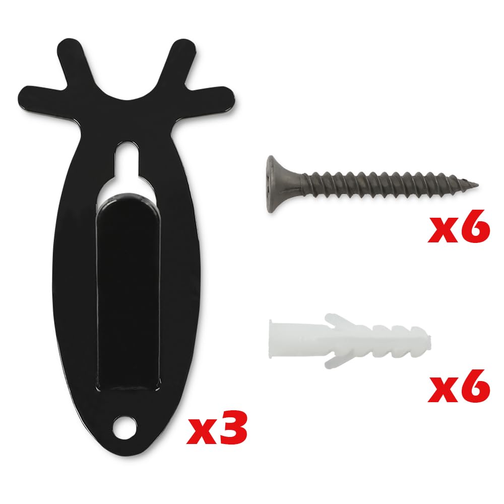 GRAND ORANGE robust set screw keeps mounts firmly against wall