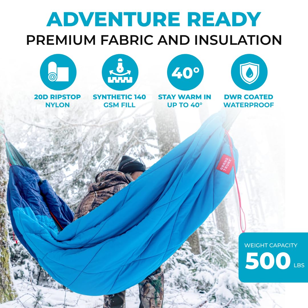 Grand Trunk 360 ThermaQuilt dimensions unfolded blanket size 5 ft 4 in x 6 ft 8 in.