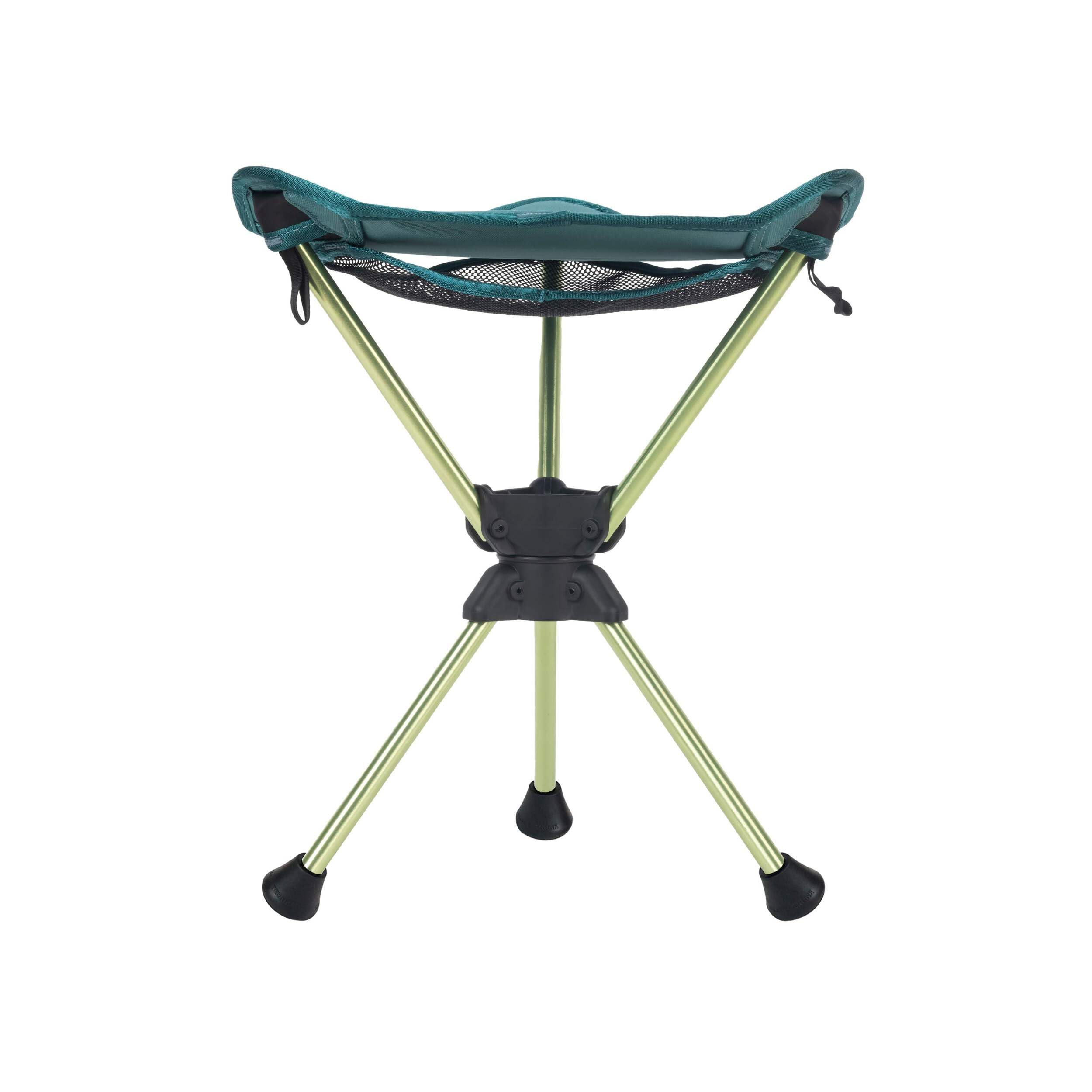 Grand Trunk Compass 360 Stool green swivel action for versatile travel seating