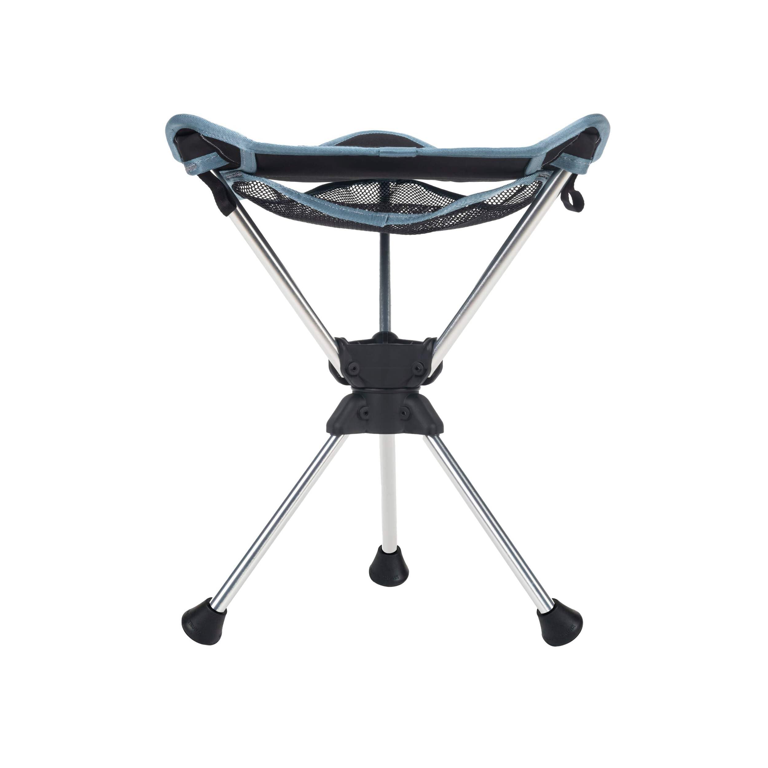 GRAND TRUNK Compass 360° Stool clay red foam-seat close-up emphasizes cushioned comfort.