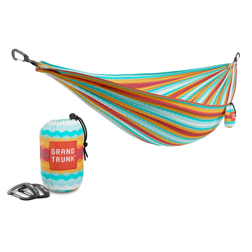 Grand Trunk TrunkTech Double Hammock packed compact for travel-ready adventures