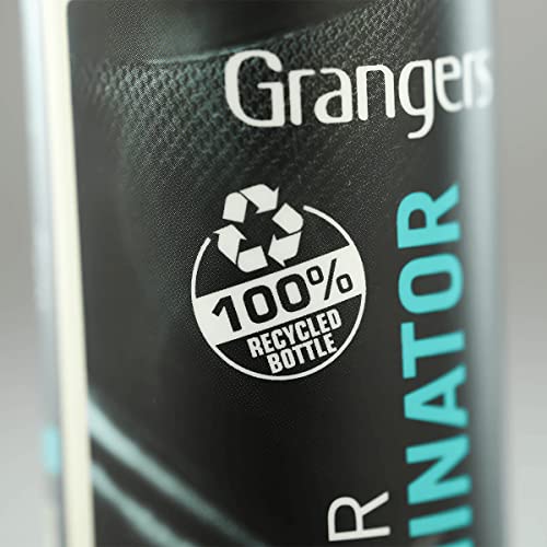 Granger's Odor Eliminator spray action on shoes and gear to neutralize smells.