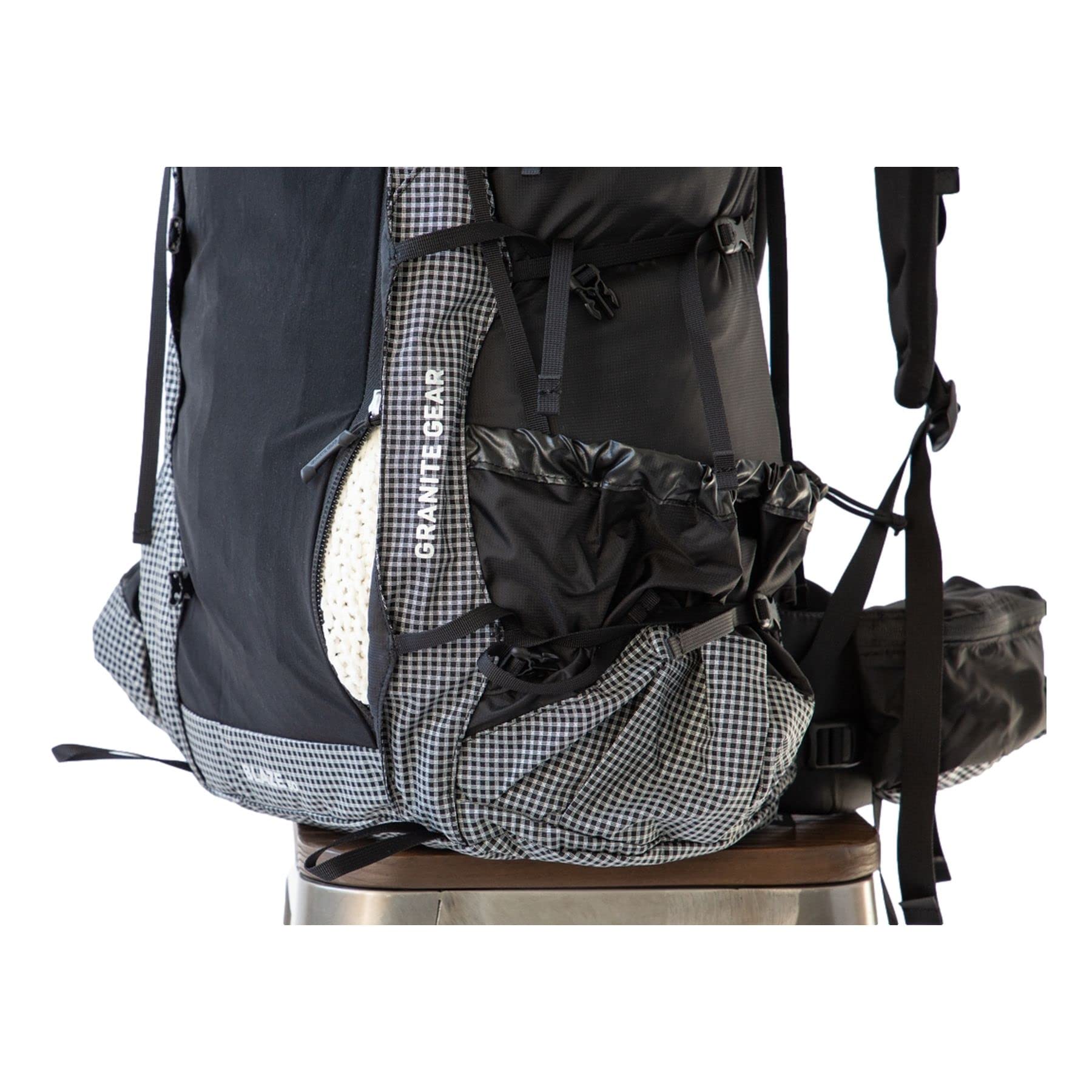 Granite Gear Blaze 60L hydration port keeps fluids handy on trails