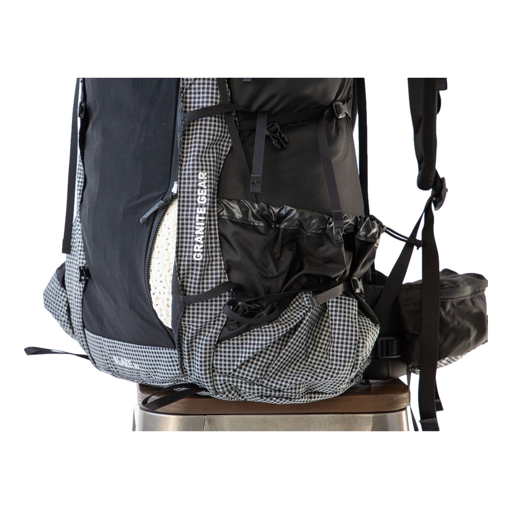 Granite Gear Blaze 60L hydration port keeps fluids handy on trails