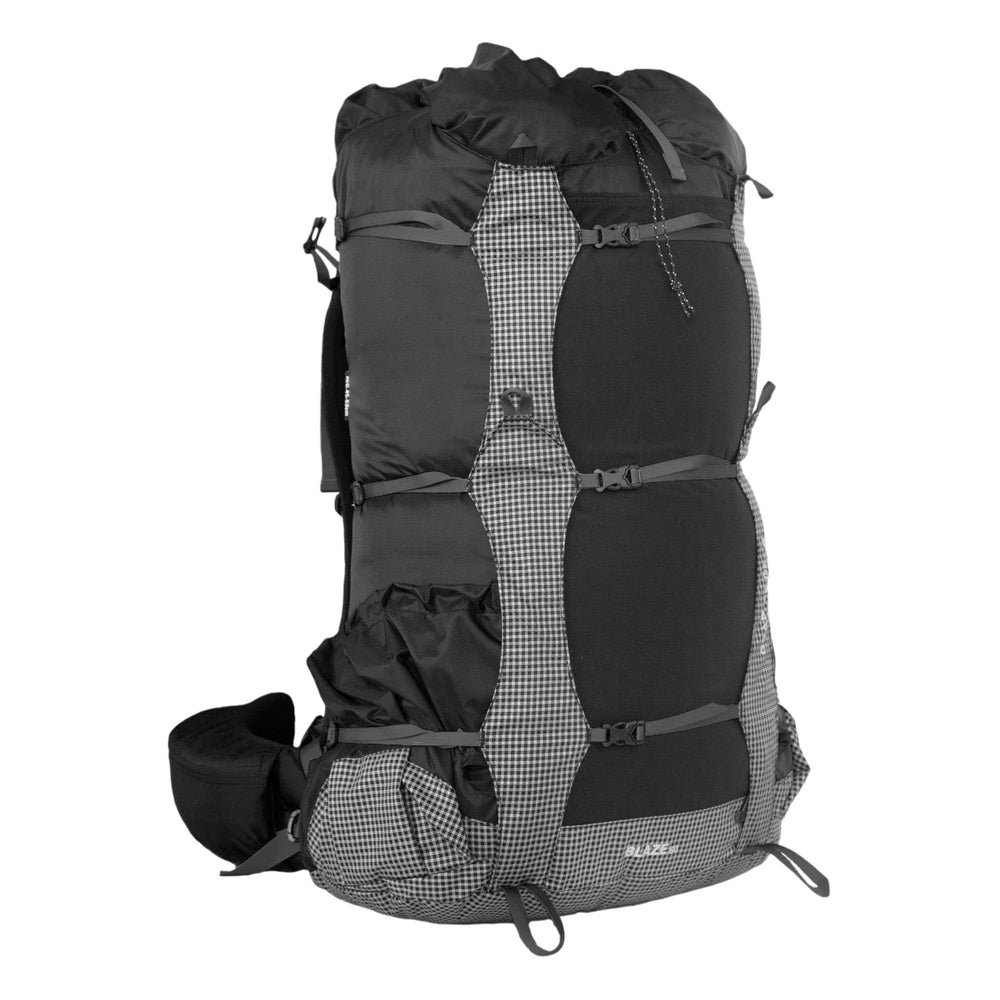 Granite Gear Blaze 60L side view with accessible pockets for quick gear