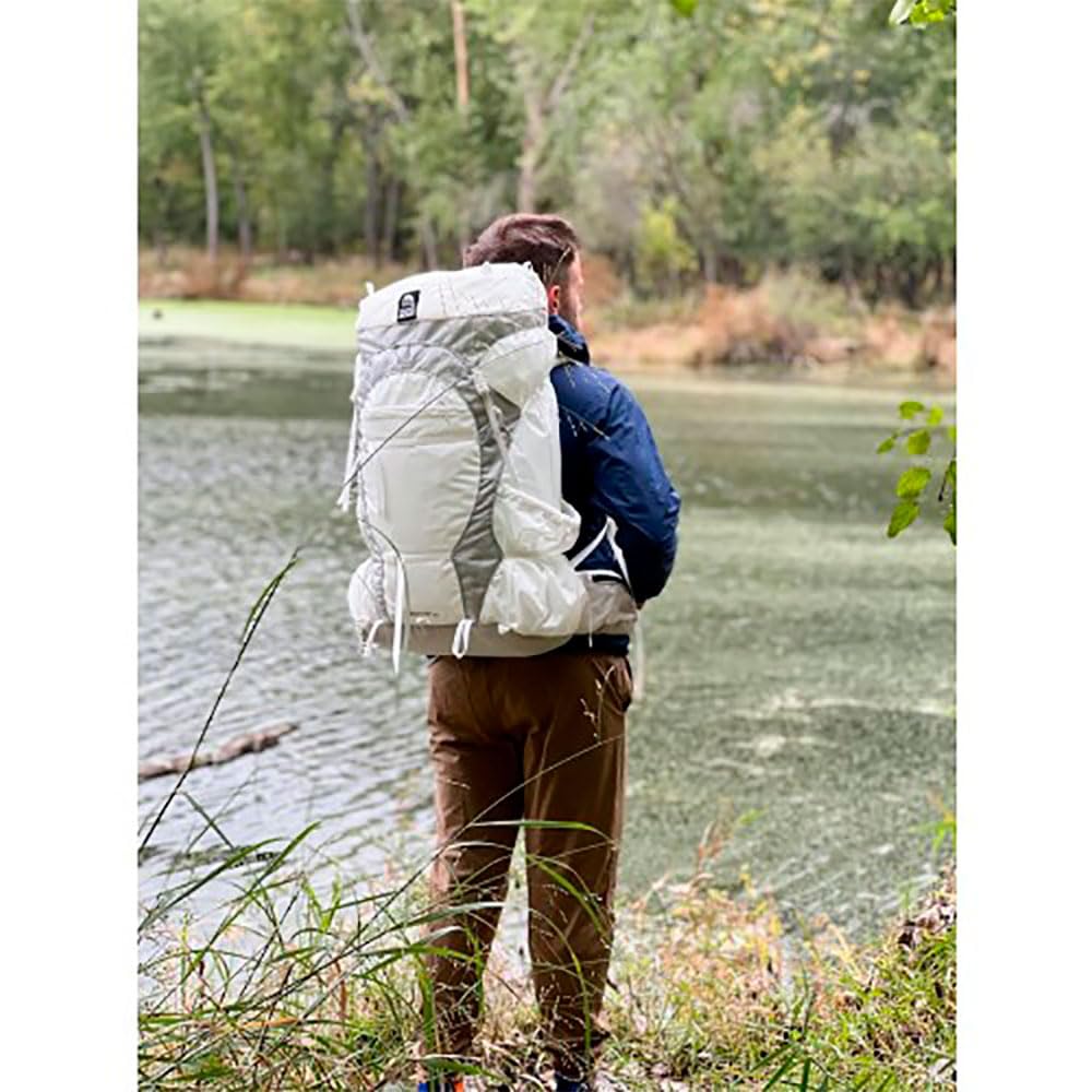 Granite Gear Crown 3 60L backpack back panel view supports comfortable long treks.