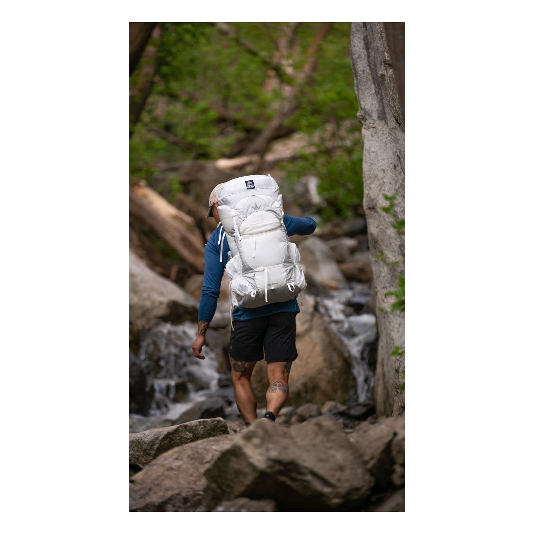 Granite Gear Crown 3 60L dual-density shoulder harness for comfortable carry