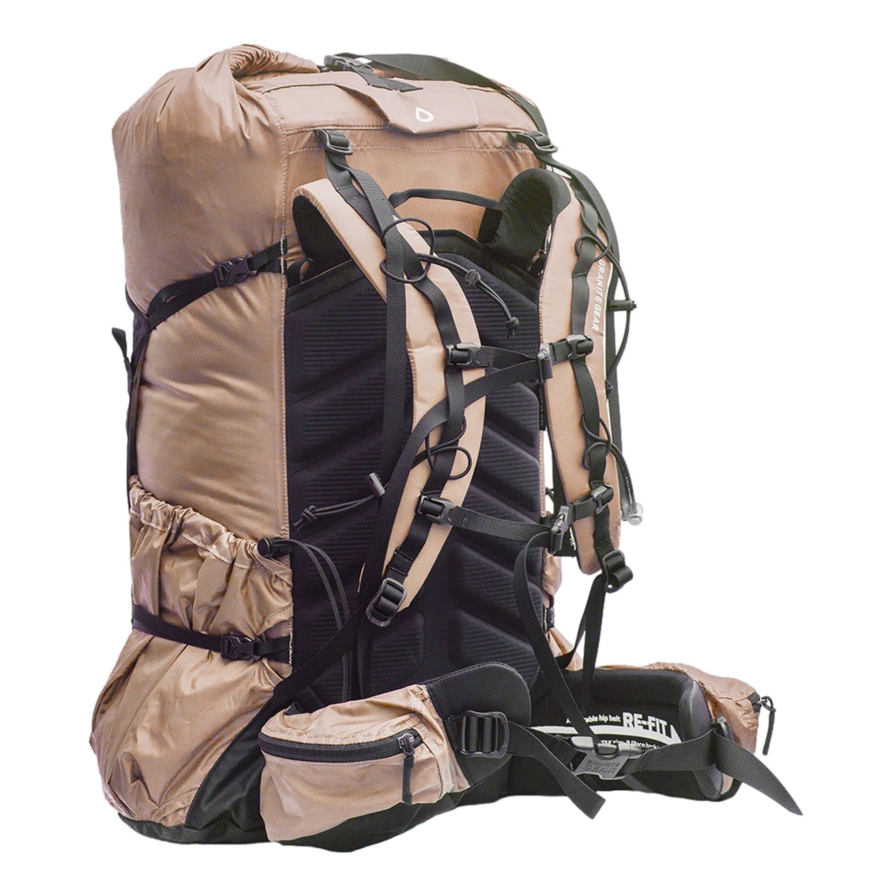 Granite Gear Crown 3 60L roll-top opening for fast access and compression
