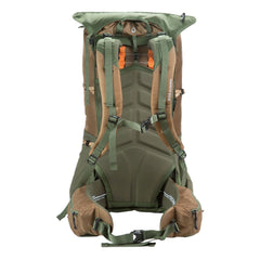 Granite Gear Perimeter 50 bottom flap stores a sleeping pad for compact packing.