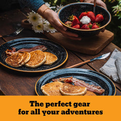 Granite Ware 33oz bowls for sharing soups on picnics.