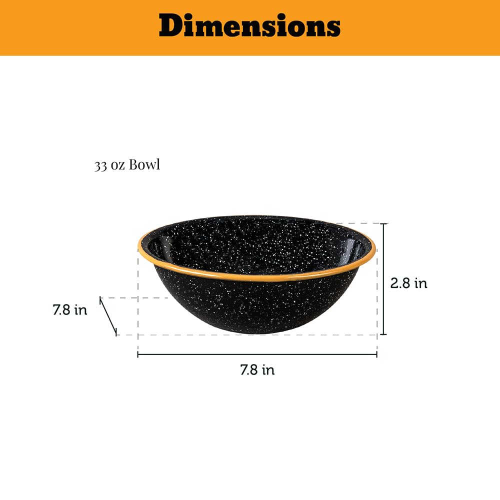 Granite Ware dishwasher-safe set for quick cleanup after meals.