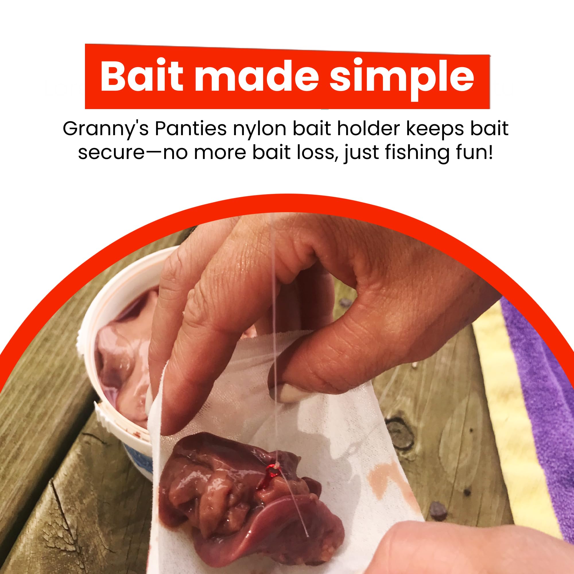 Two-pack Granny's Panties Nylon Bait Holder