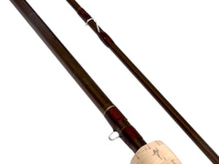 Graphite carbon fiber fly rod 4-piece assembly shot highlights portability