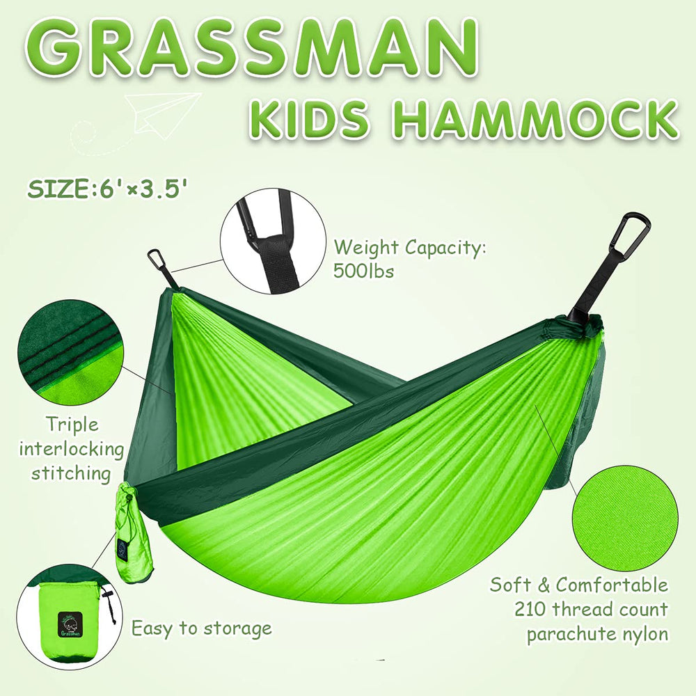 Grassman Kids Small Hammock resting child enjoying a comfortable outdoor moment.