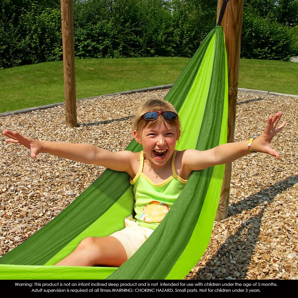 Grassman Kids Small Hammock tree straps provide secure, adjustable mounting for safe outdoor use.