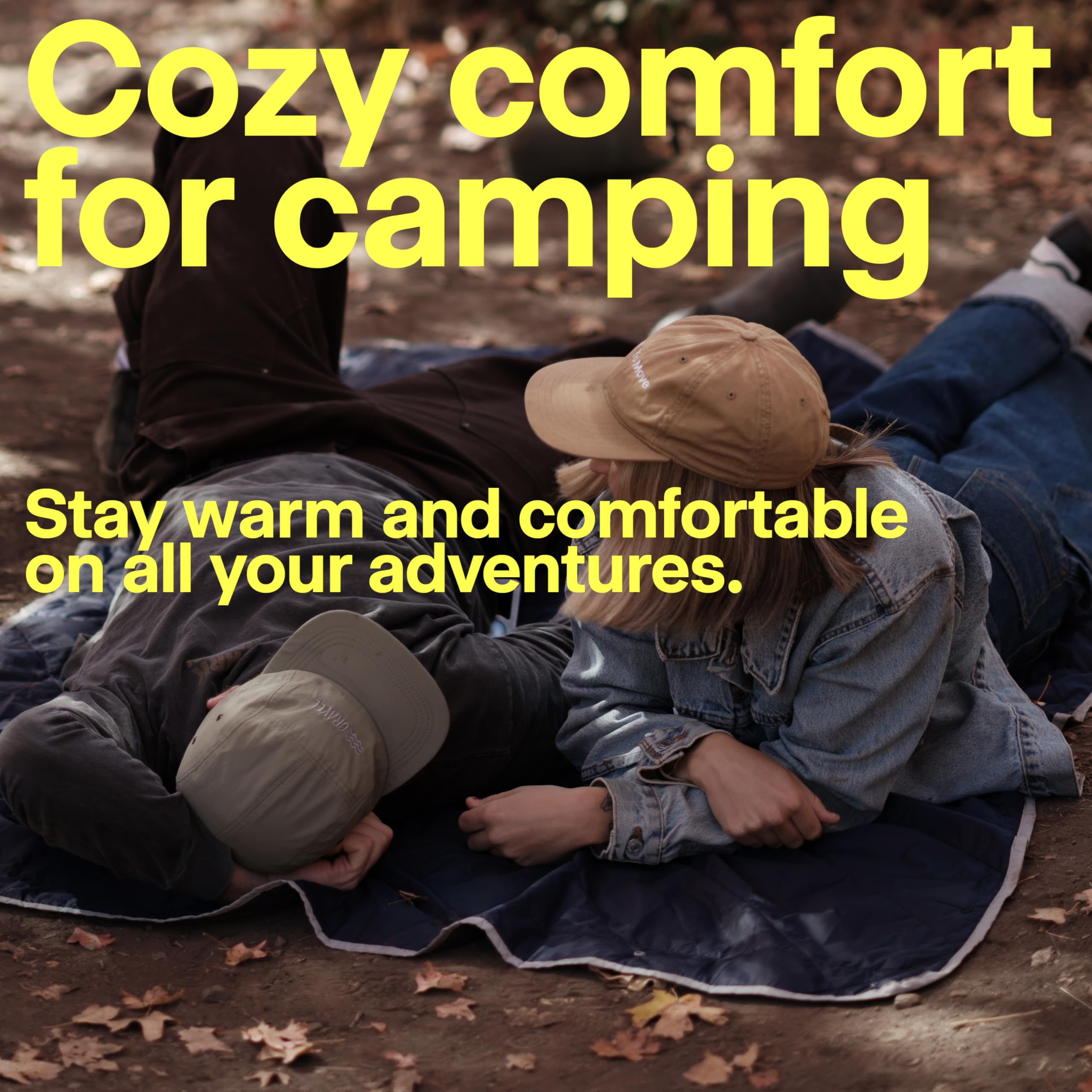 Gravel Layover blanket insulated leg pockets add extra warmth.