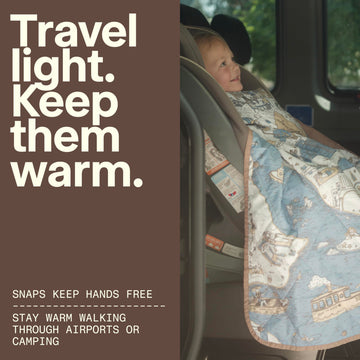 Gravel UltraPak Kids Blanket premium recycled insulation boosts warmth without bulk.