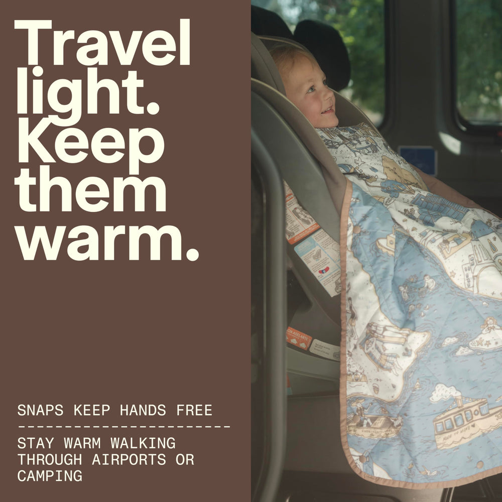 Gravel UltraPak Kids Blanket premium recycled insulation boosts warmth without bulk.