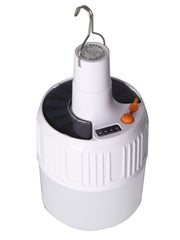 Gravity Trading lantern side view showing stainless steel hook for hanging.