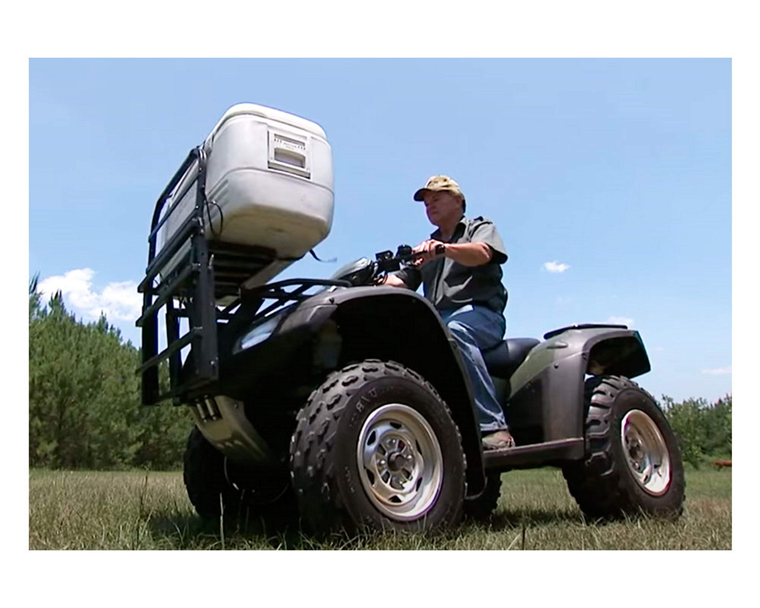 Great Day Power Loader on a custom cart supports hauling tools and firewood.