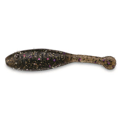 Great Lakes Finesse Flat Cat bait with green pumpkin purple flakes for finesse dropshot fishing