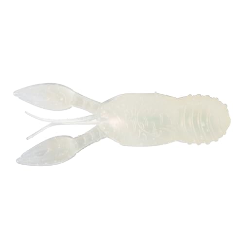 Great Lakes Finesse Juvy Craw Frosted Shad 2.5 head view highlights hook placement and natural profile