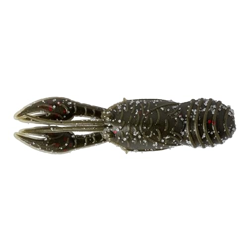 Great Lakes Finesse Juvy Craw hook shank between tentacles for discreet hook placement.