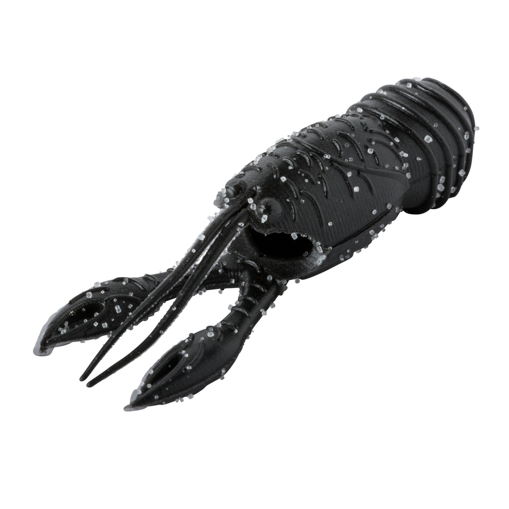 Great Lakes Finesse Juvy Craw matte black 2.5-inch angled view shows balanced crawl action