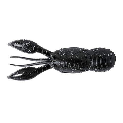 Great Lakes Finesse Juvy Craw matte black 2.5-inch top view emphasizes tentacles and claws