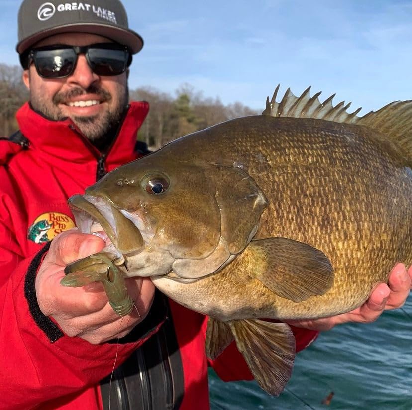 Great Lakes Finesse Juvy Craw matte finish reduces glare for stealthy presentations.