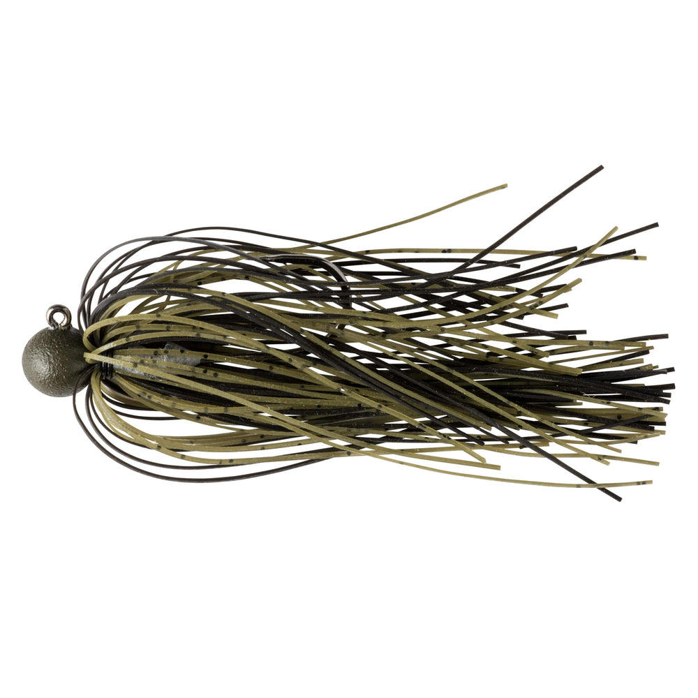 Great Lakes Finesse Matte Finesse Jig ball-head view shows stable rock-bottom performance.